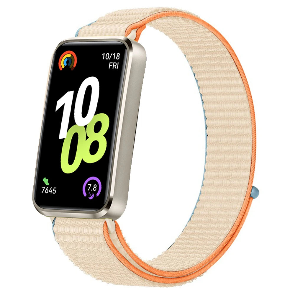 Huawei Band 8 9 10 Smart Watch Cinto substituível Pulseira de Nylon Loop para Pulseira ajustável e respirável
