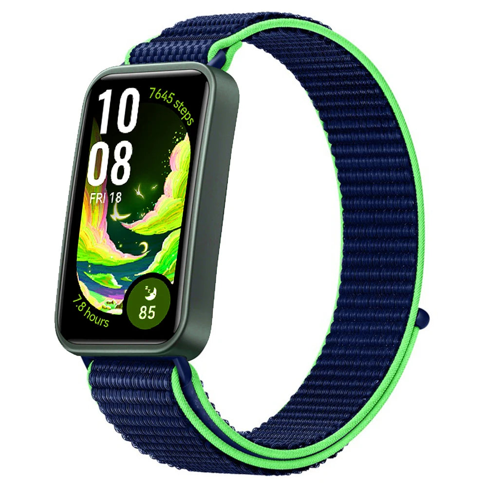 Huawei Band 8 9 10 Smart Watch Cinto substituível Pulseira de Nylon Loop para Pulseira ajustável e respirável