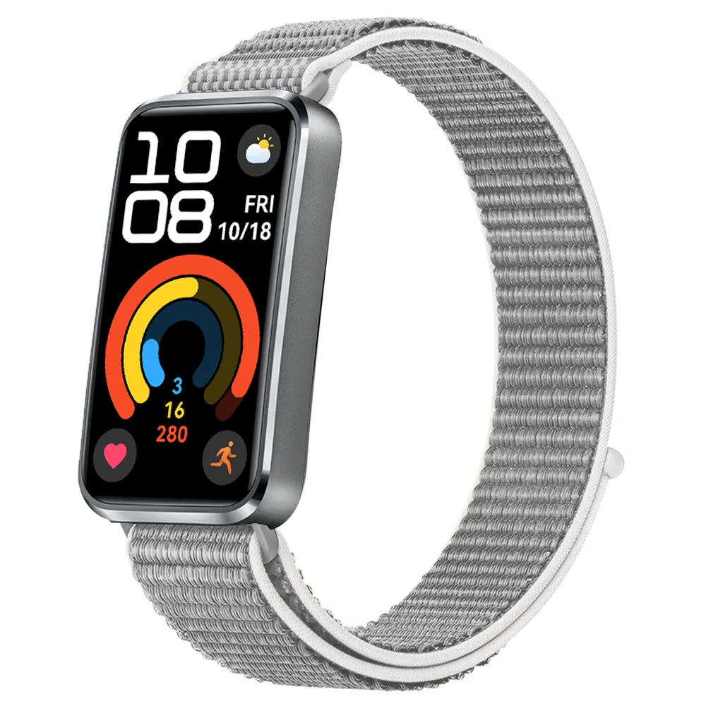 Huawei Band 8 9 10 Smart Watch Cinto substituível Pulseira de Nylon Loop para Pulseira ajustável e respirável