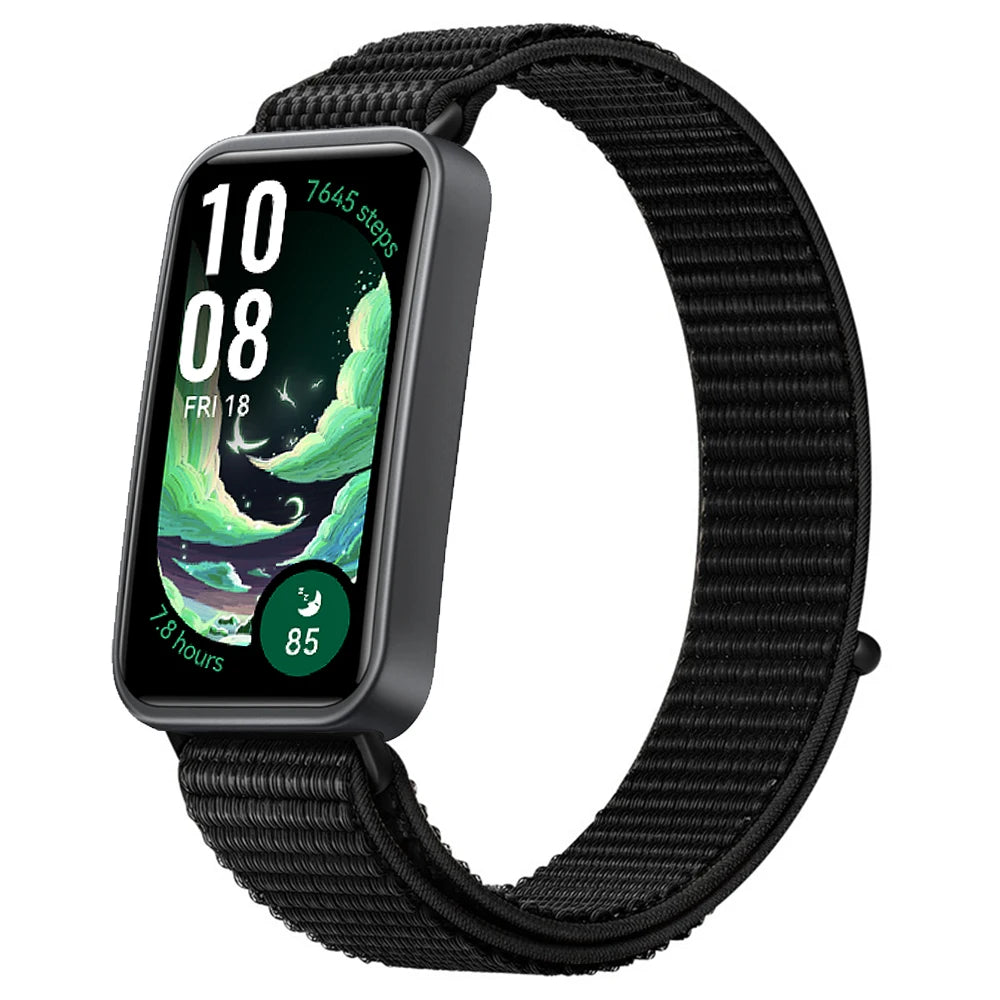 Huawei Band 8 9 10 Smart Watch Cinto substituível Pulseira de Nylon Loop para Pulseira ajustável e respirável