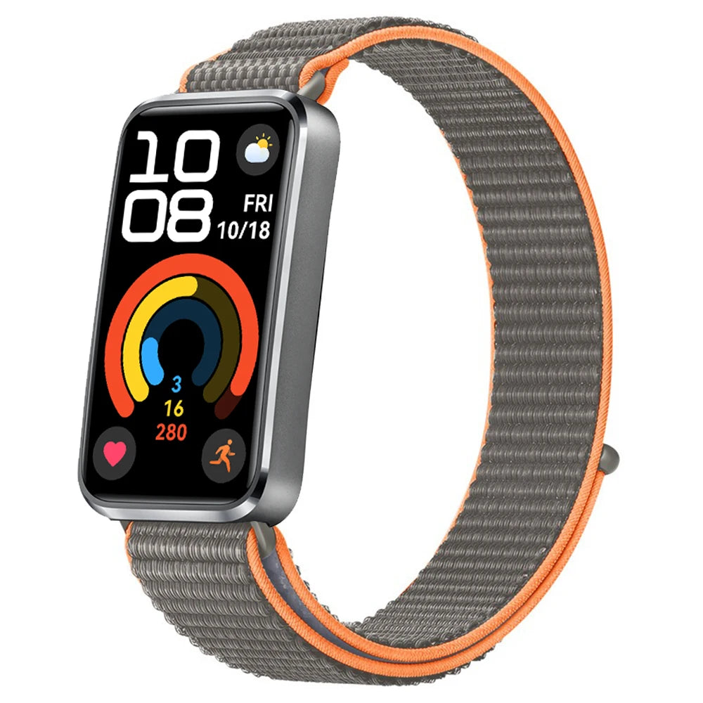 Huawei Band 8 9 10 Smart Watch Cinto substituível Pulseira de Nylon Loop para Pulseira ajustável e respirável