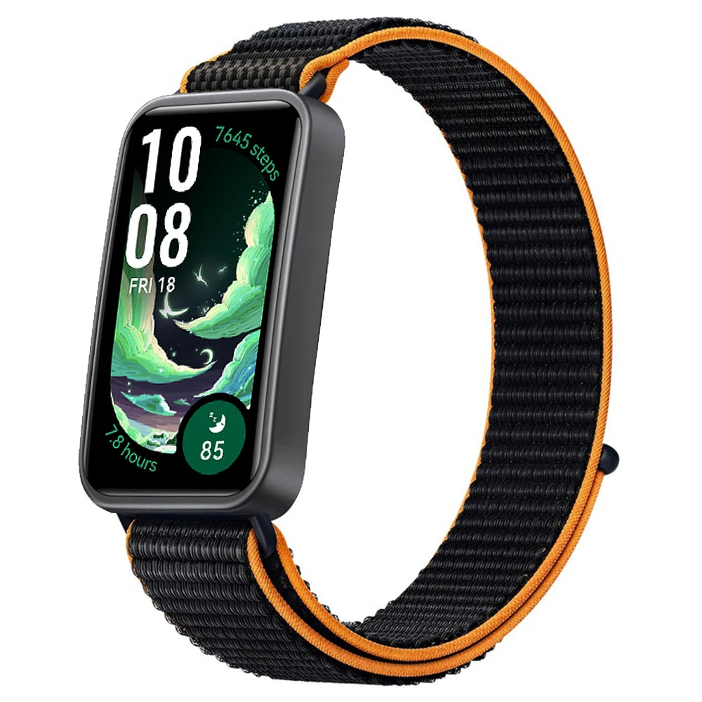 Huawei Band 8 9 10 Smart Watch Cinto substituível Pulseira de Nylon Loop para Pulseira ajustável e respirável