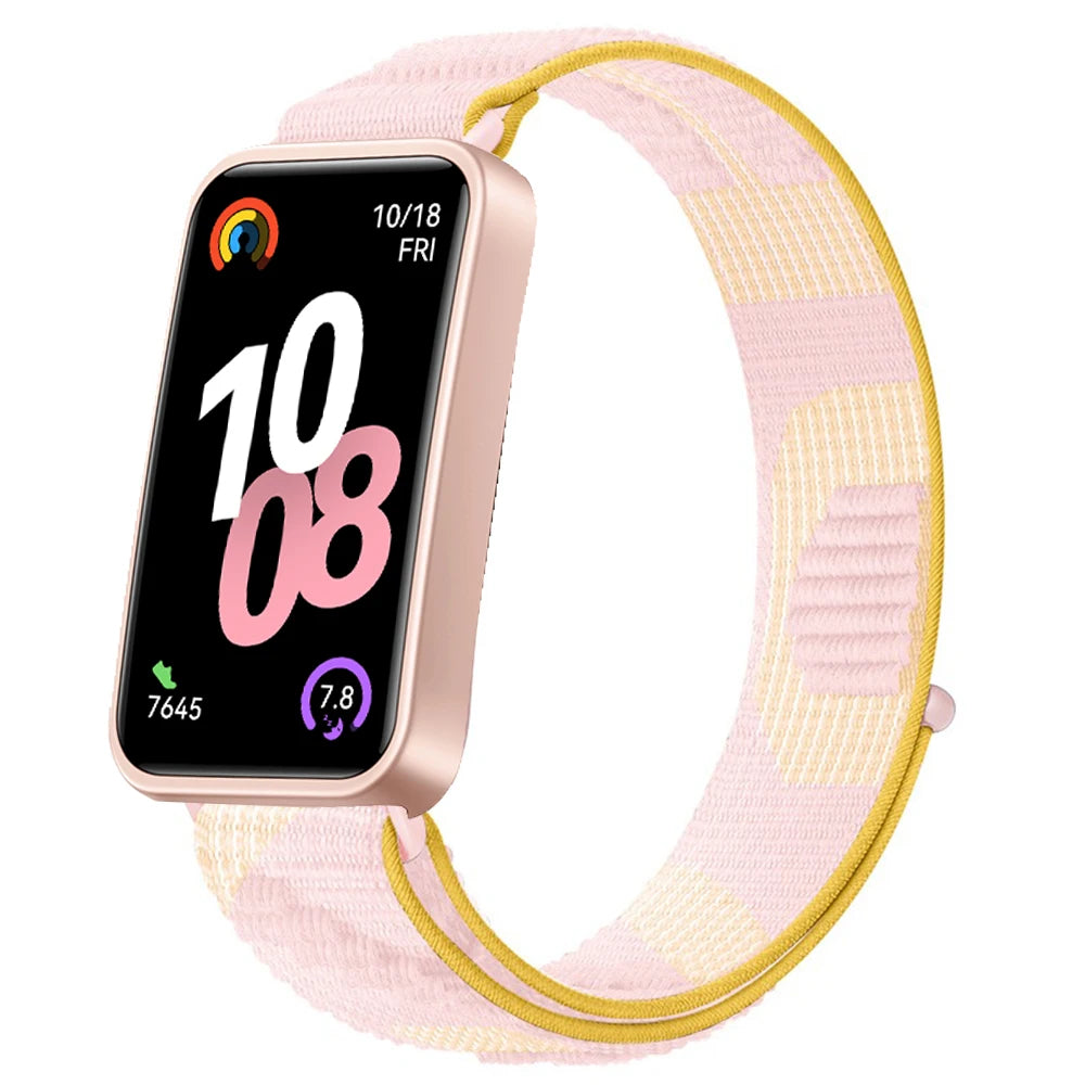 Huawei Band 8 9 10 Smart Watch Cinto substituível Pulseira de Nylon Loop para Pulseira ajustável e respirável