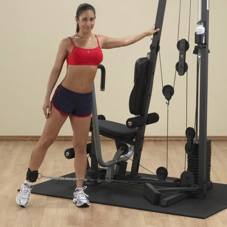 Alças de tornozelo com cabo e argola D dupla para exercícios de academia