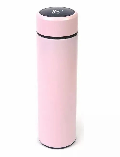 Garrafa Térmica Aço Inox Termômetro Display Digital Vácuo Squeeze Bebidas geladas e quentes