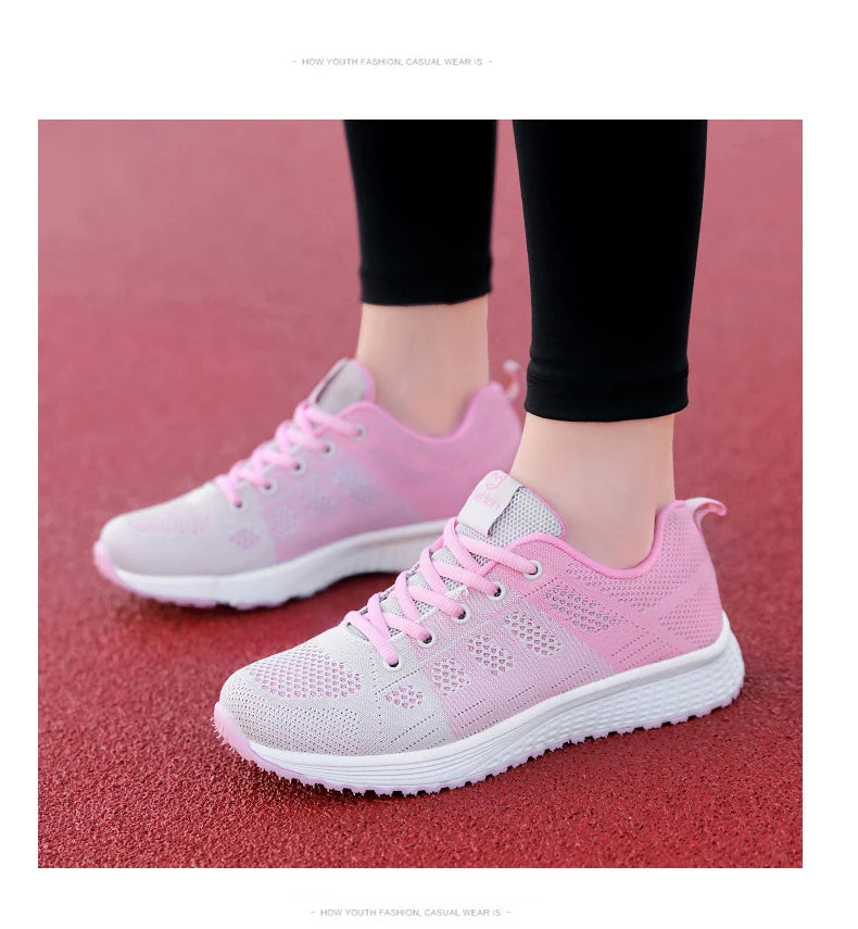 2024 Sapatos Femininos Verão Air Mesh Esporte Aqua Sapatos Ao Ar Livre Feminino