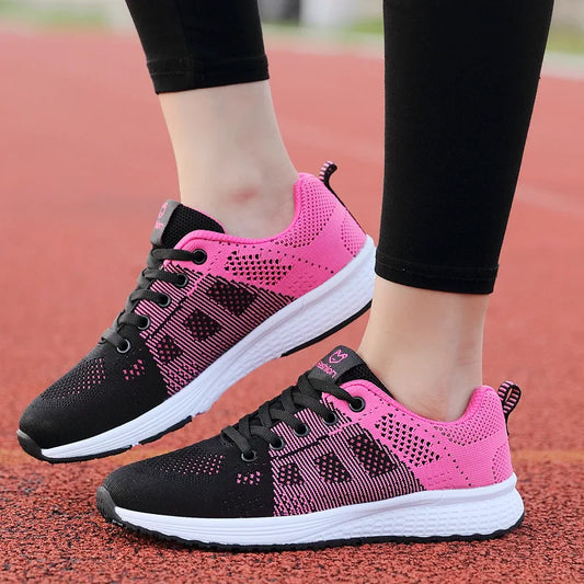 2024 Sapatos Femininos Verão Air Mesh Esporte Aqua Sapatos Ao Ar Livre Feminino