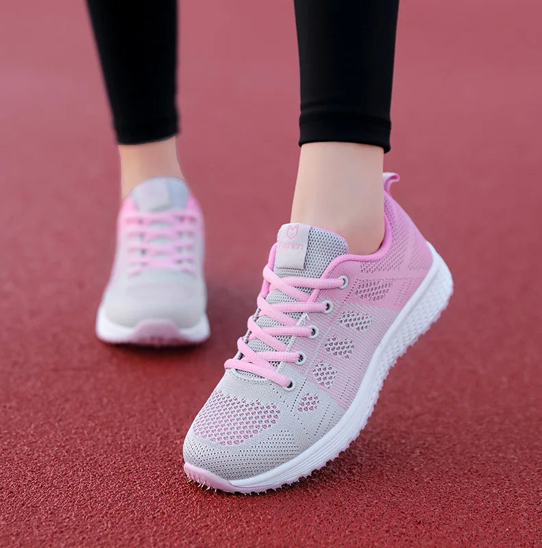 2024 Sapatos Femininos Verão Air Mesh Esporte Aqua Sapatos Ao Ar Livre Feminino