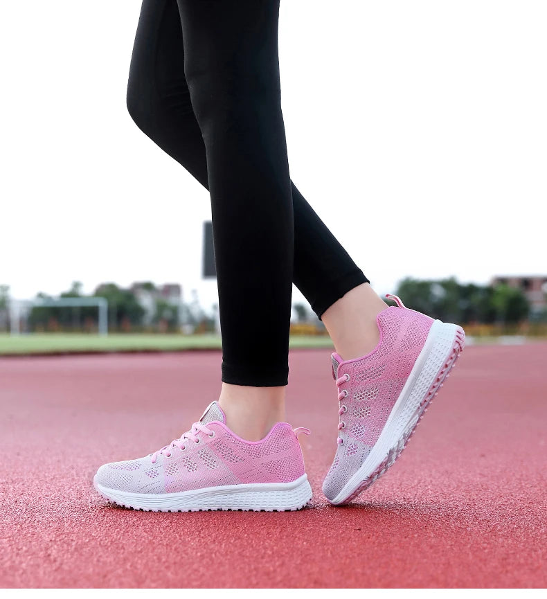 2024 Sapatos Femininos Verão Air Mesh Esporte Aqua Sapatos Ao Ar Livre Feminino